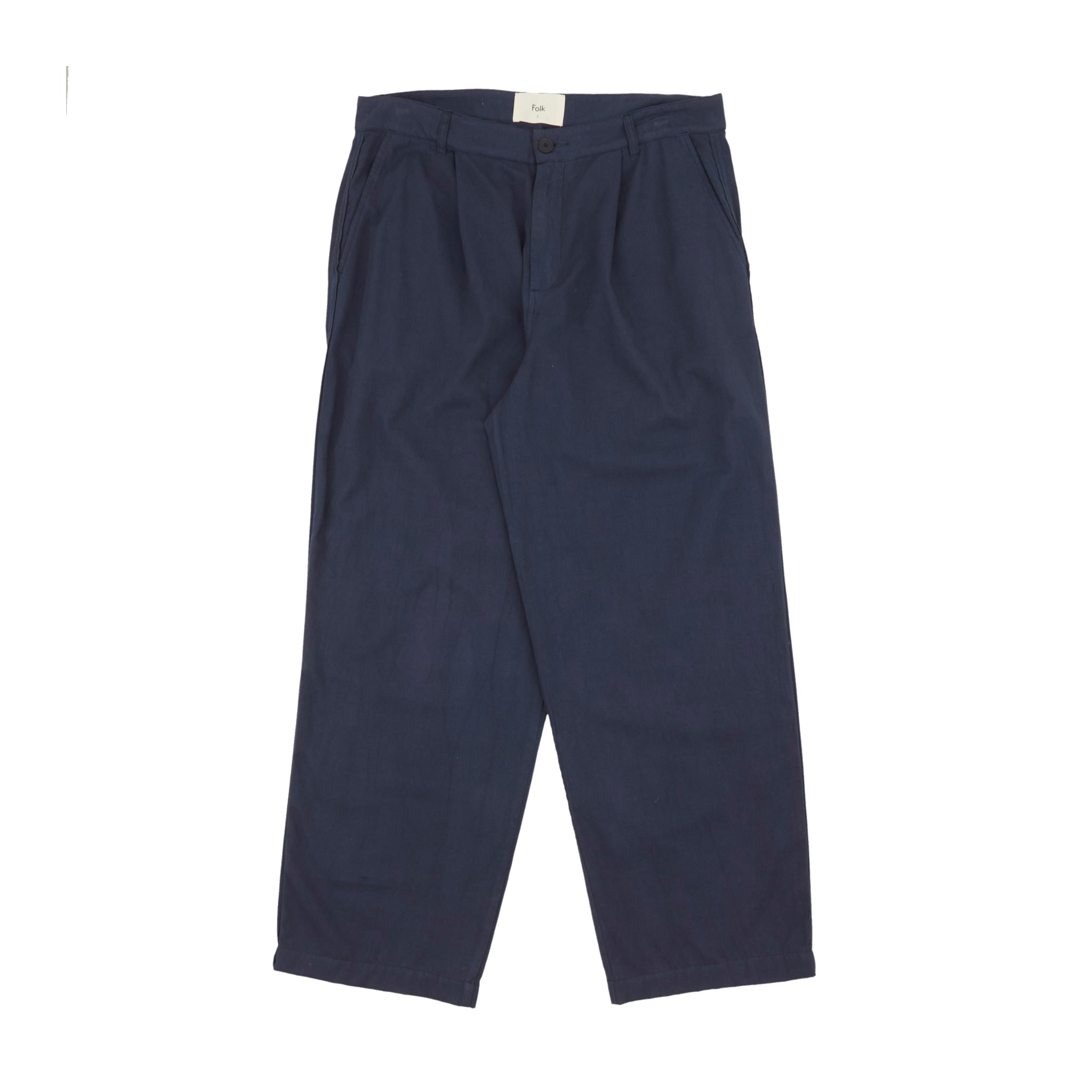 Wide Fit Trouser - Navy-Folk-W2 Store