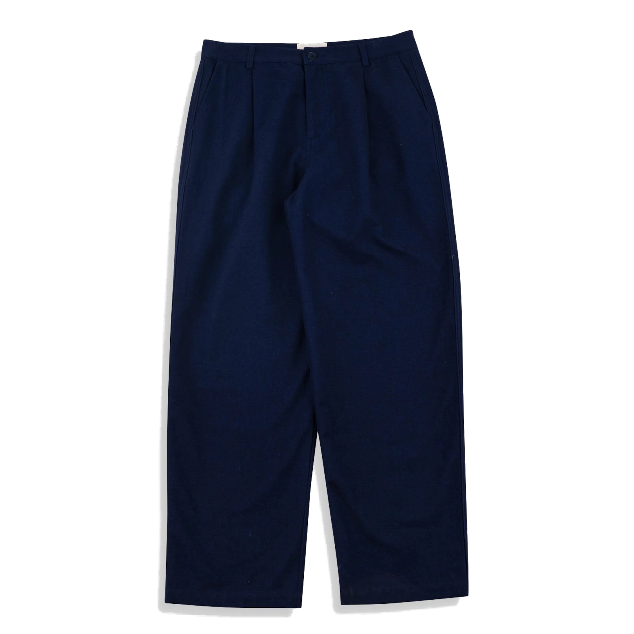 Wide Fit Trouser - Navy Lightweight Moleskin-Folk-W2 Store