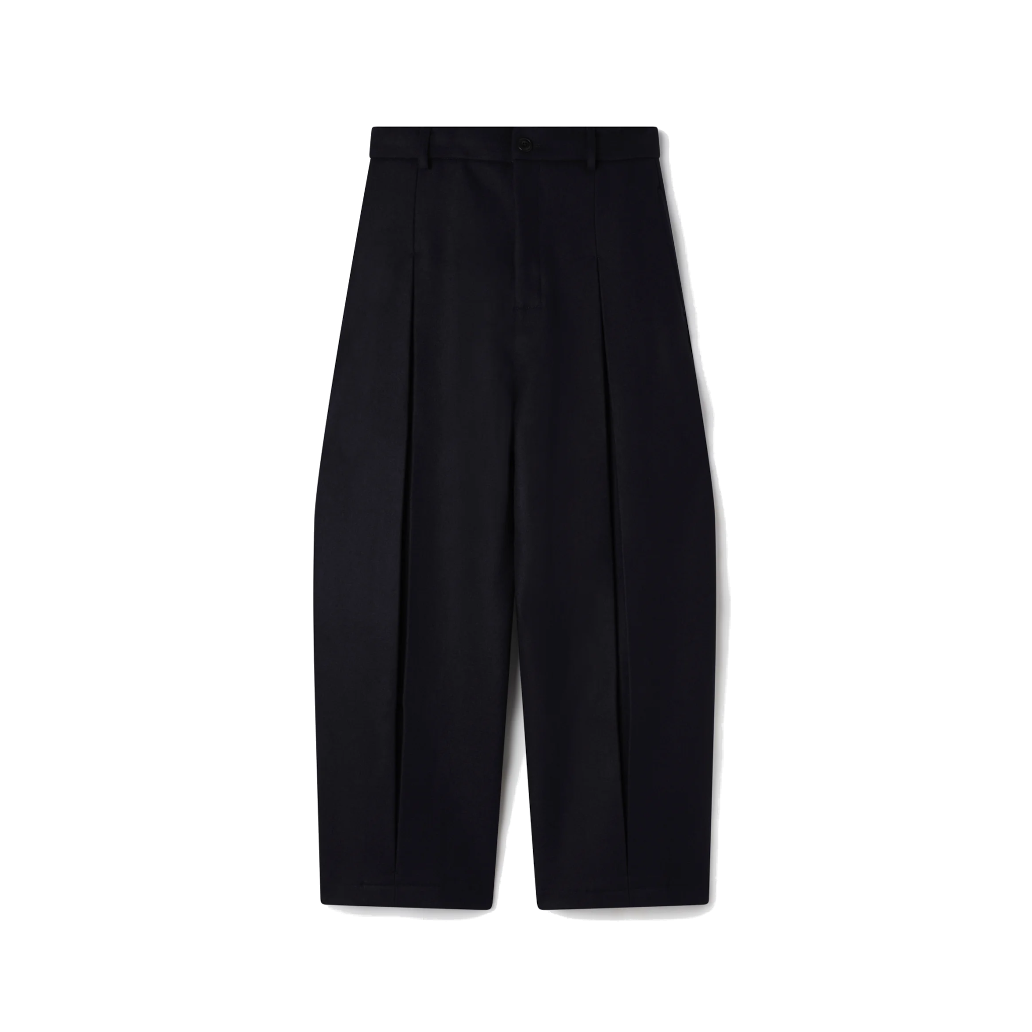 Wool Box Pleat Trouser - Dark Navy-Sage Nation-W2 Store