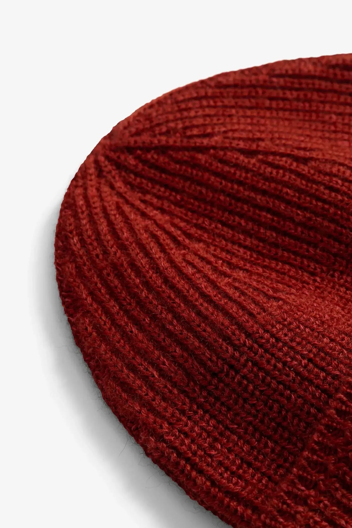 Wool Cotton Rib Beanie - Cowhide-Norse Projects-W2 Store