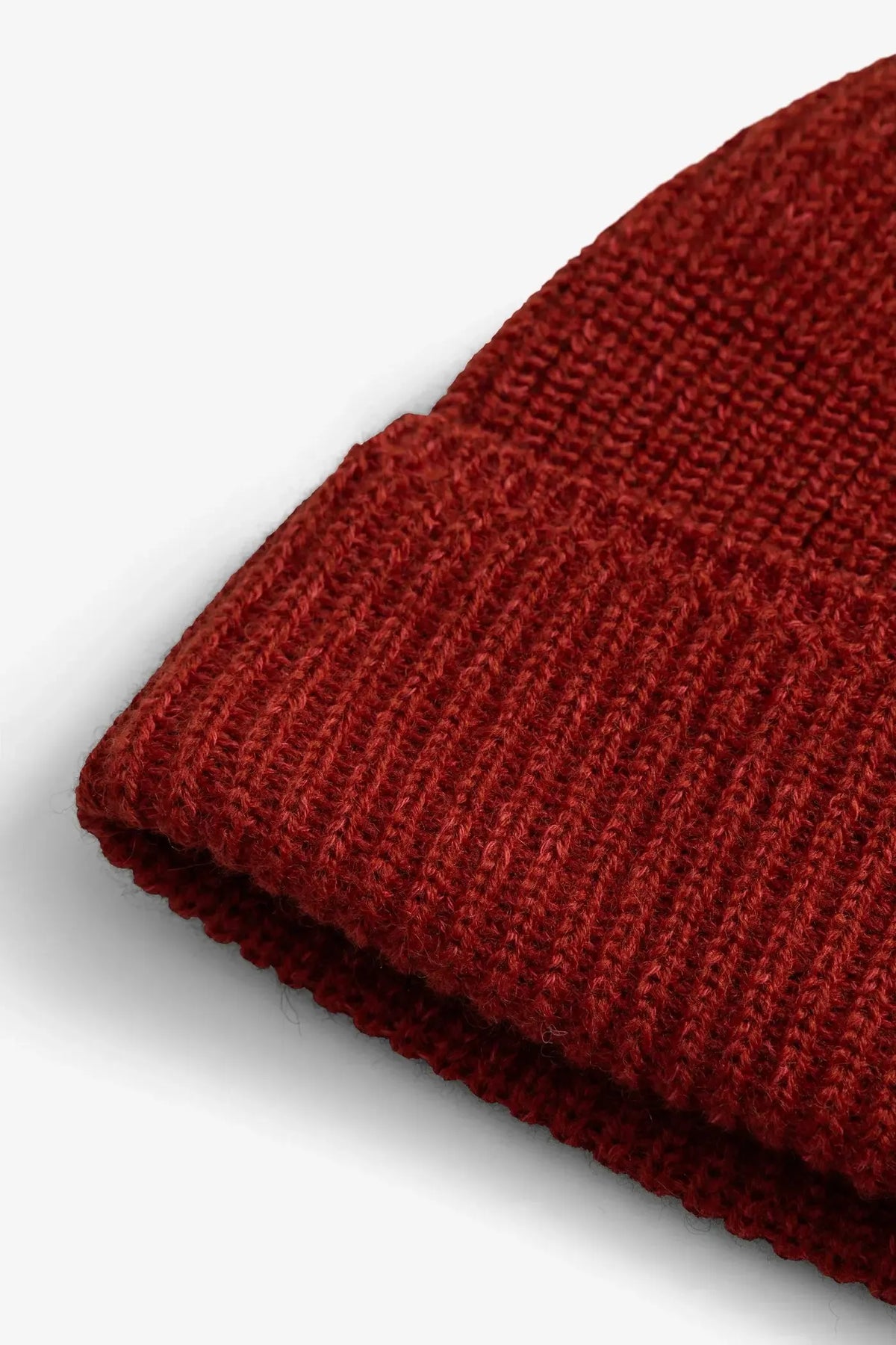 Wool Cotton Rib Beanie - Cowhide-Norse Projects-W2 Store