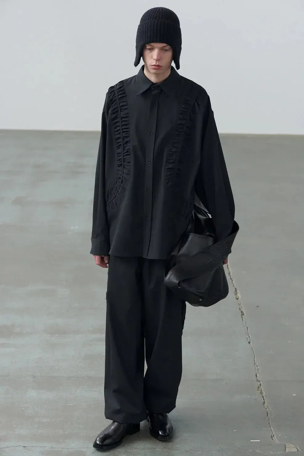 Wool Fossil Shirt - Charcoal-Sage Nation-W2 Store
