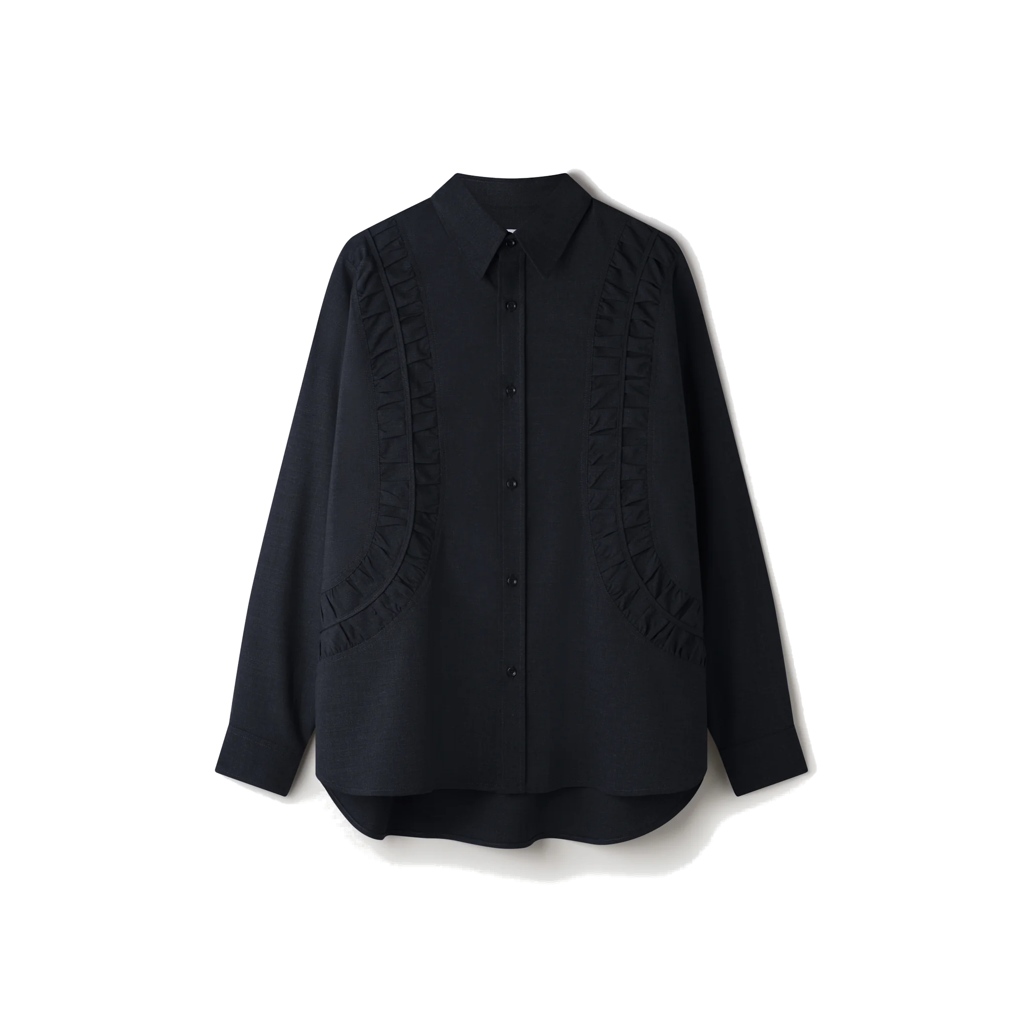 Wool Fossil Shirt - Charcoal-Sage Nation-W2 Store