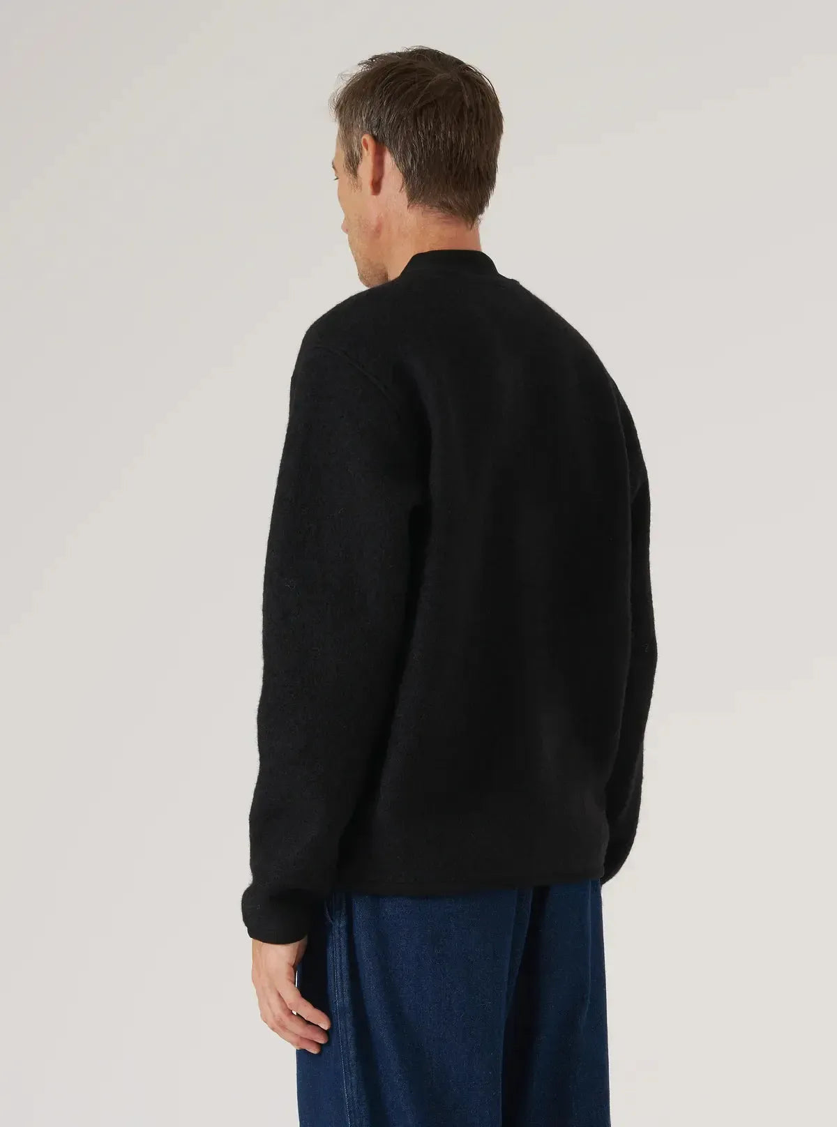Zip Bomber Wool Fleece - Black-Universal Works-W2 Store