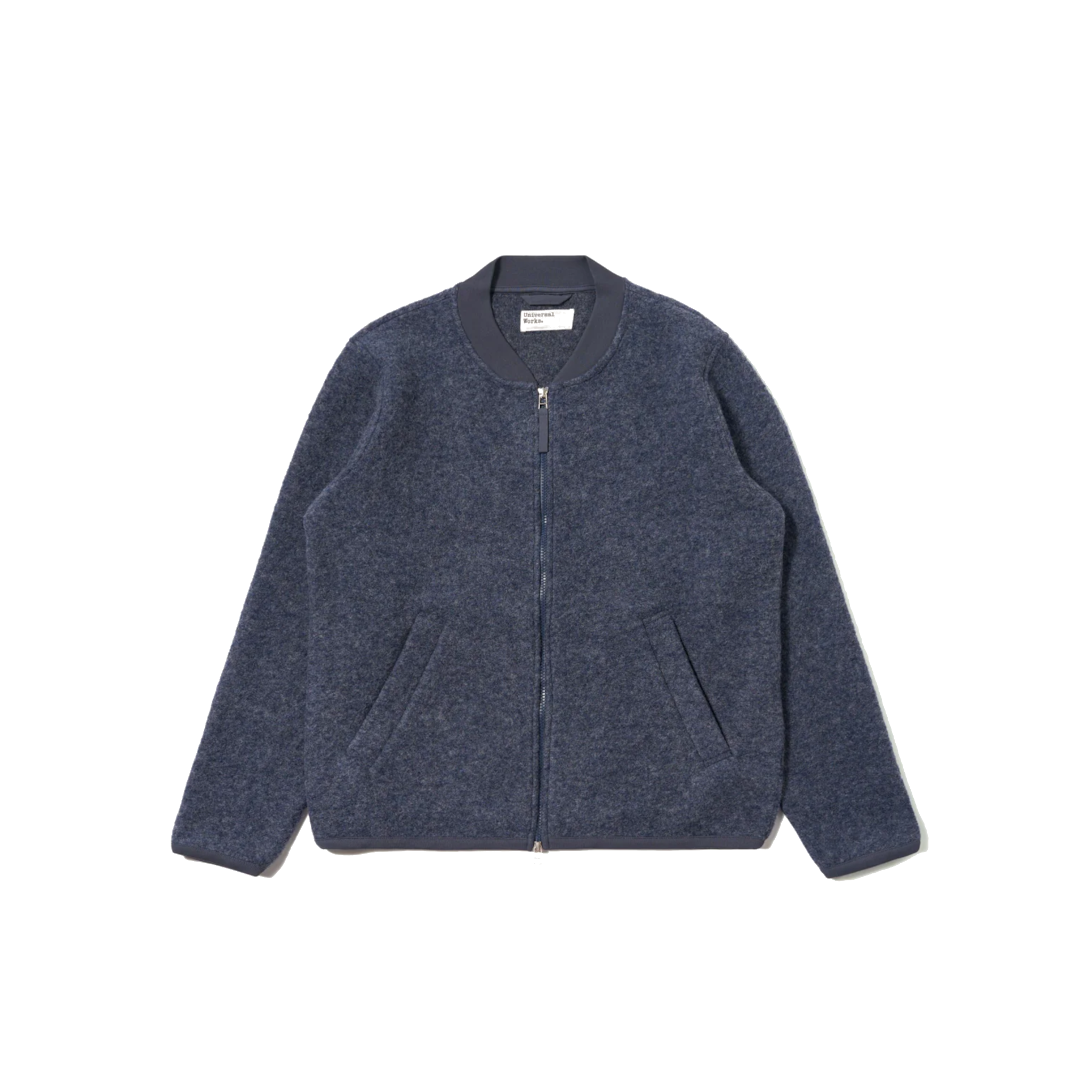 Zip Bomber Wool Fleece - Slate Blue-Universal Works-W2 Store