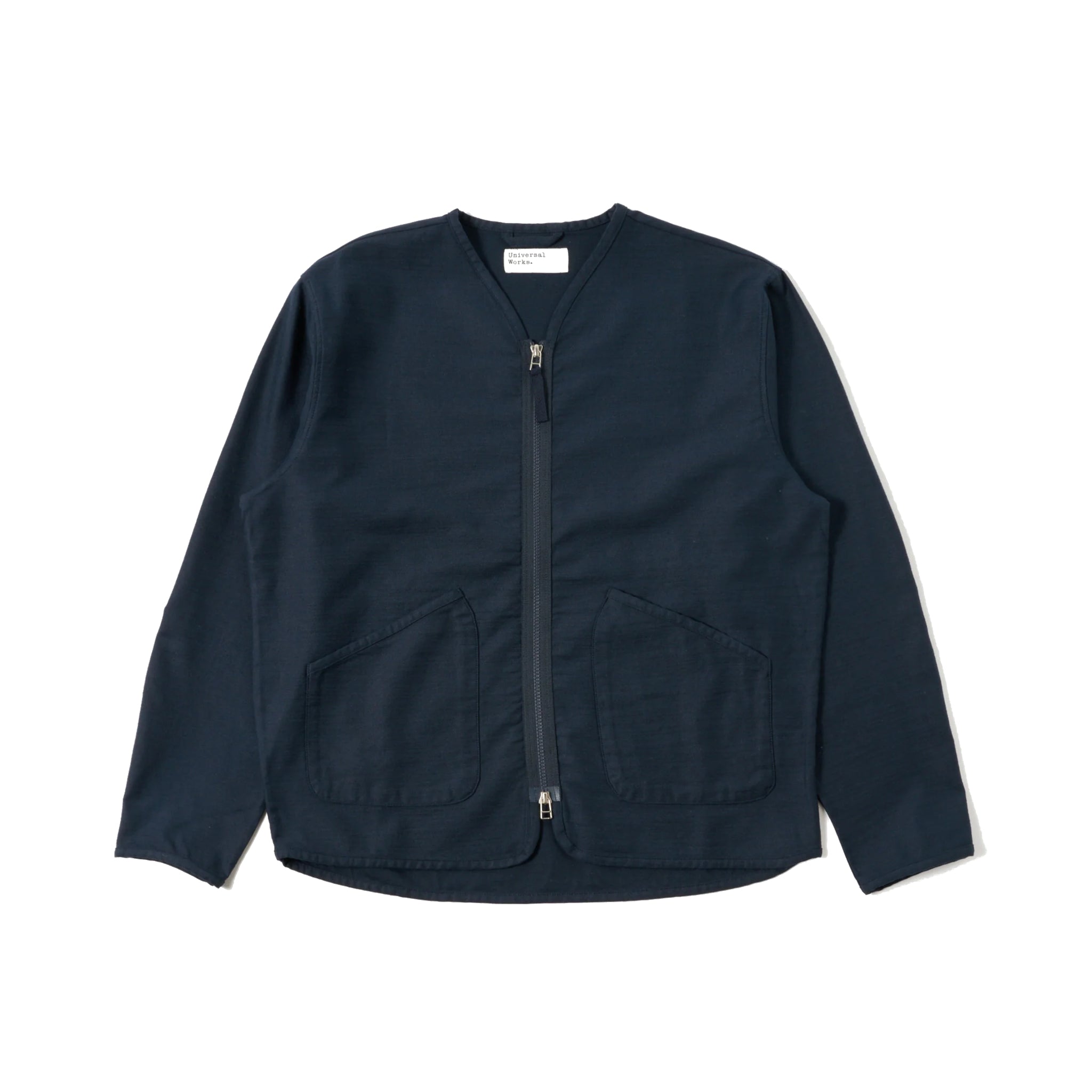 Zip Liner Jacket Slub Sateen - Navy-Universal Works-W2 Store