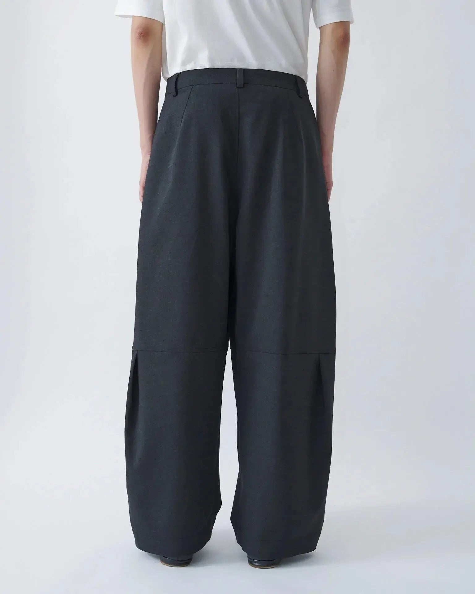 Zushi Trousers Tropical Wool - Charcoal-Sage Nation-W2 Store