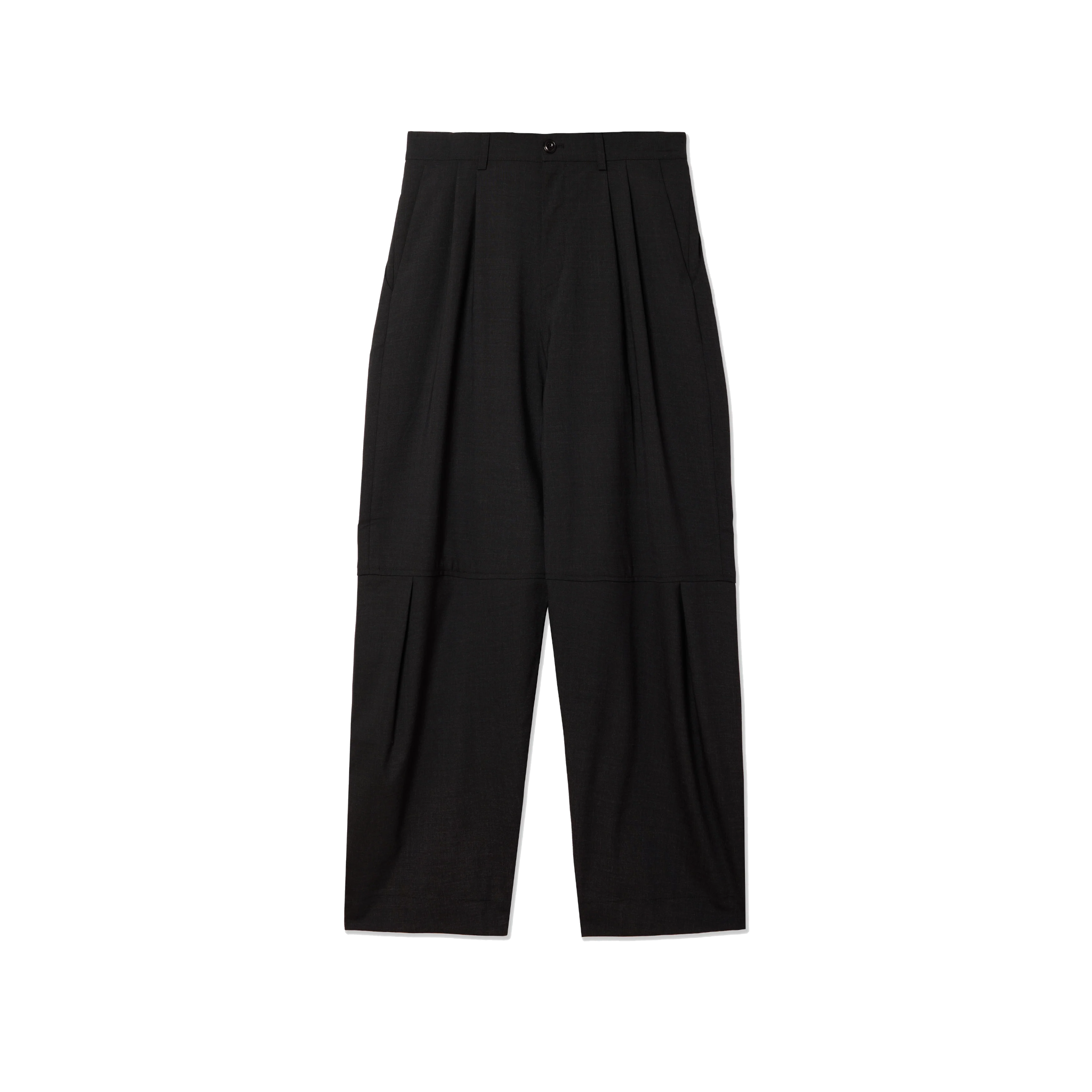 Zushi Trousers Tropical Wool - Charcoal-Sage Nation-W2 Store